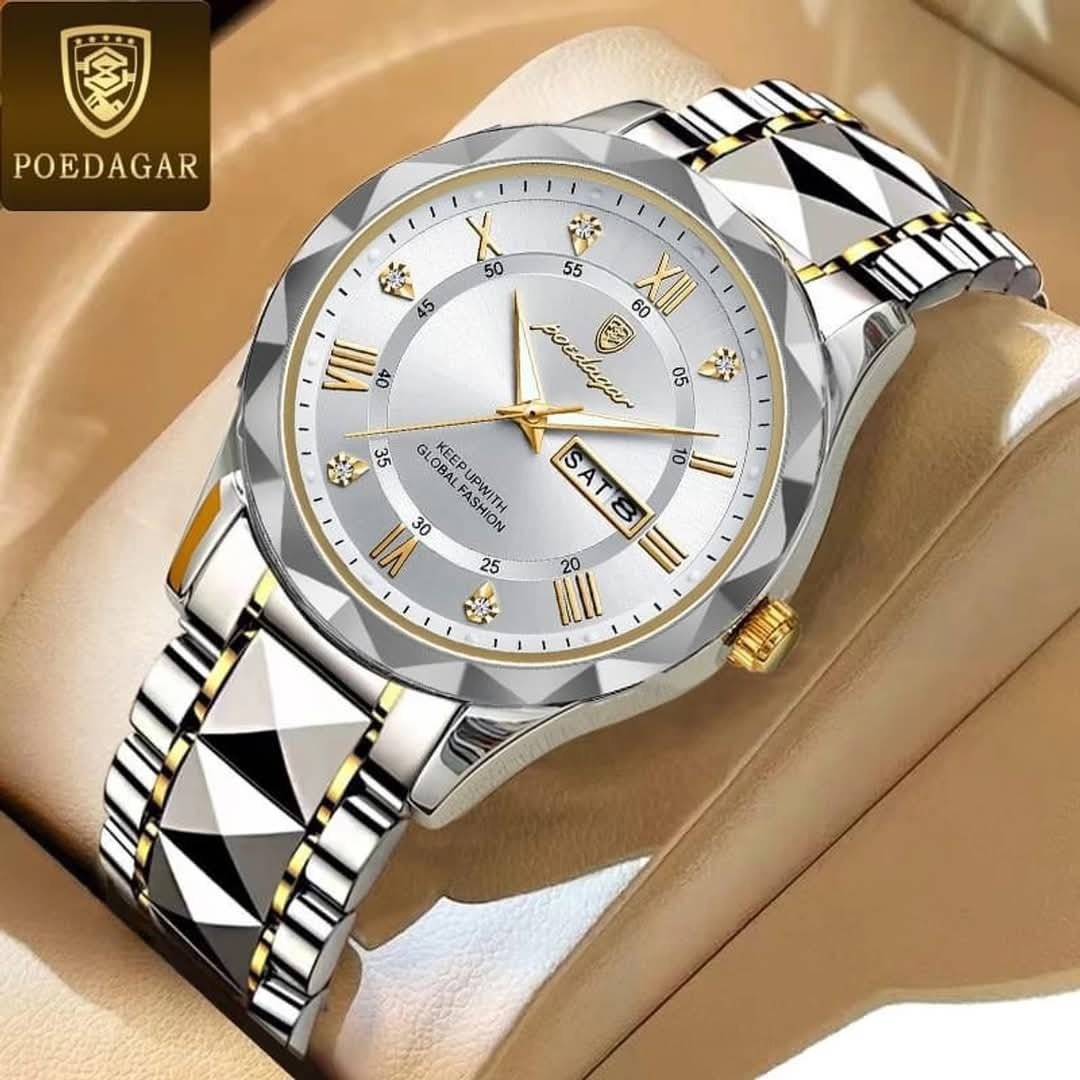New POEDAGAR 615 Luxury Men Watches Business Top Brand Man Wristwatch Waterproof Luminous Date Week Quartz Men's Watch - Image 2