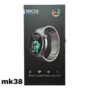 MK38 Round AMOLED Smartwatch with Bluetooth Calling & 3 Straps