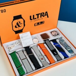 Y80 Ultra Smartwatch with 8 Straps & Bluetooth Calling